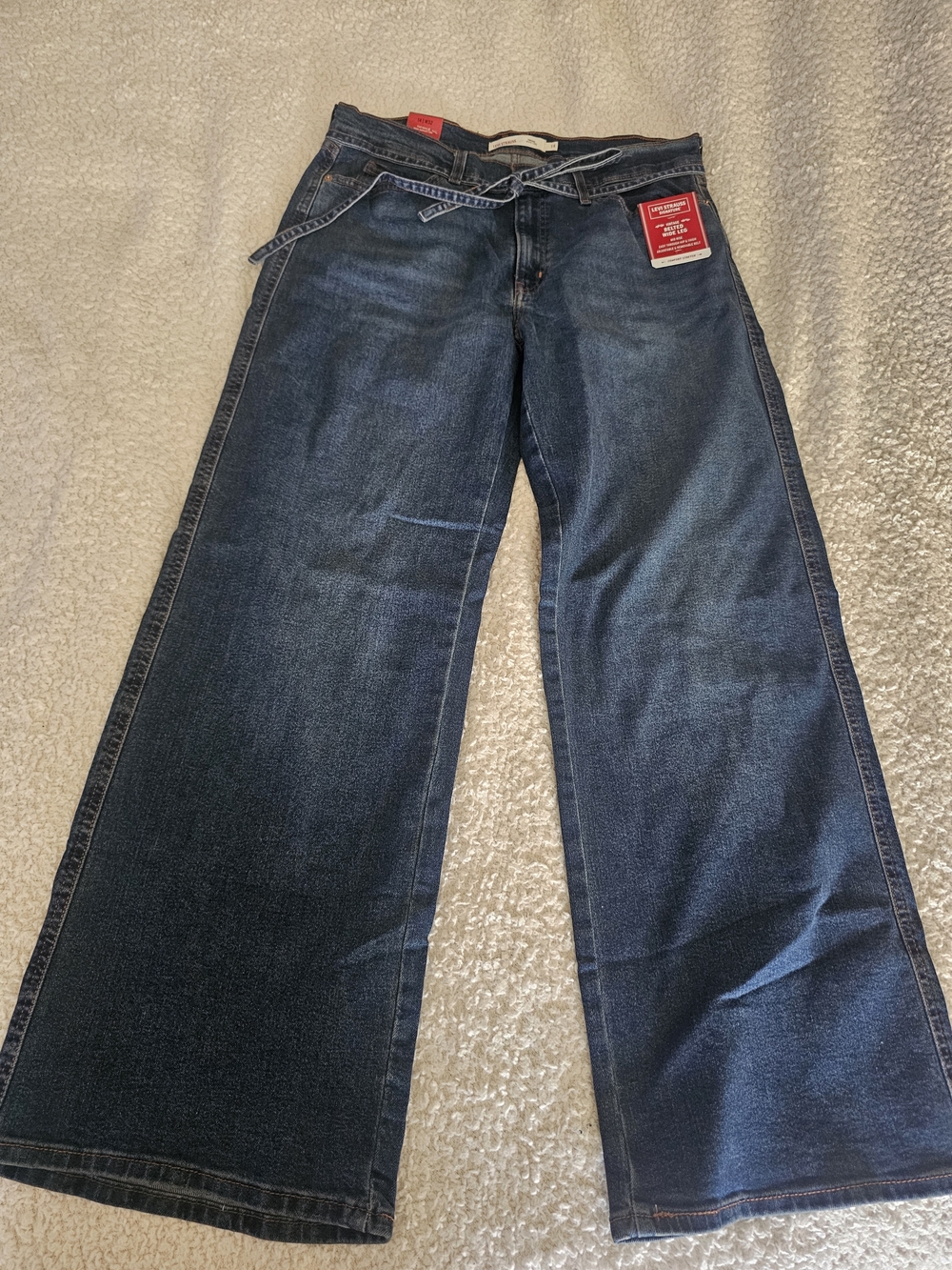 Signature by Levi Strauss Dark Blue Straight Leg Women's Jeans